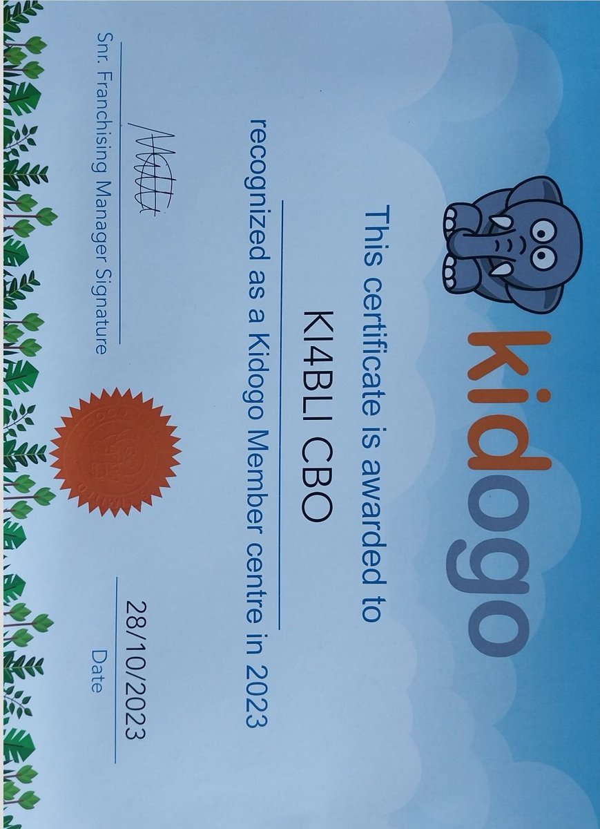 KI4BLI (CBO) (@ki4bli) on Twitter photo Breaking news,
We are recognised by <a href="/Kidogo_ECD/">Kidogo</a> as the ECED Centre of the year 2023.
This is based on the great work done by both refugee and Kenyan caregivers and the entire team.
<a href="/GSF_talks/">Global Schools Forum</a> <a href="/amala_edu/">Amala</a> <a href="/WeAreCohere_Org/">Cohere</a> <a href="/EduCannotWait/">Education Cannot Wait</a> <a href="/MetisCollective/">Metis</a> <a href="/Correctbook/">Correctbook Social Enterprise</a> <a href="/ingutia_edith/">Edith Ingutia</a> Breaking news,
We are recognised by <a href="/Kidogo_ECD/">Kidogo</a> as the ECED Centre of the year 2023.
This is based on the great work done by both refugee and Kenyan caregivers and the entire team.
<a href="/GSF_talks/">Global Schools Forum</a> <a href="/amala_edu/">Amala</a> <a href="/WeAreCohere_Org/">Cohere</a> <a href="/EduCannotWait/">Education Cannot Wait</a> <a href="/MetisCollective/">Metis</a> <a href="/Correctbook/">Correctbook Social Enterprise</a> <a href="/ingutia_edith/">Edith Ingutia</a>