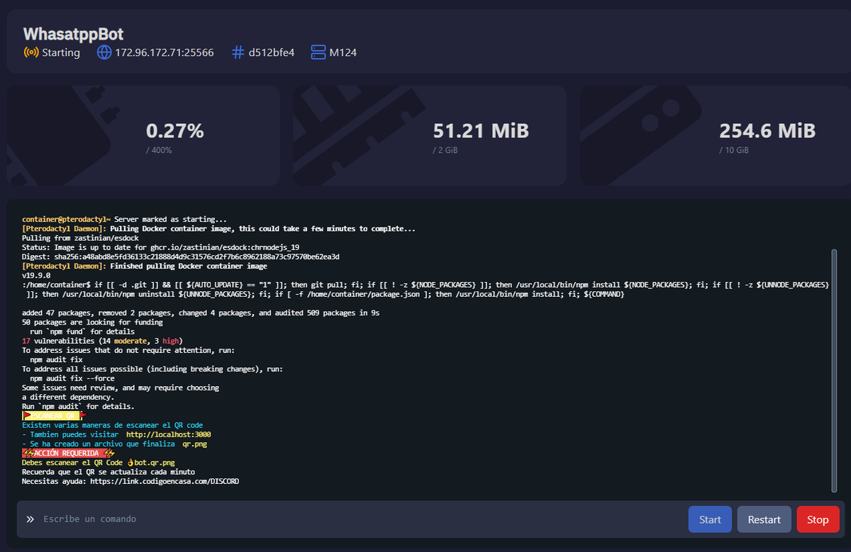 EasyMH_'s tweet image. Un hosting para ejecutar #Whatsappbot fácil y rápido.
Próximo lanzamiento para el repositorio de @LeiferMendez