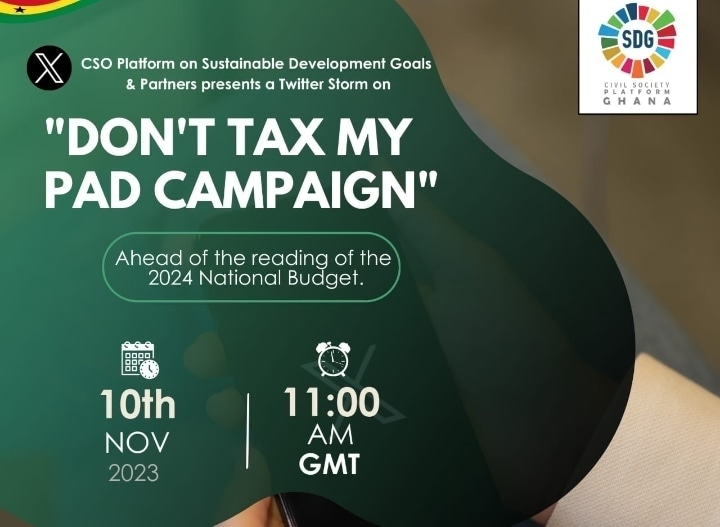 ProHumaneAfriq's tweet photo. The current cost of an imported sanitary pad is between GHC 20-GHC 40 which is above the daily minimum wage of GHC 14.88. #DontTaxMyPad #MenstruationIsNatural
#ProHumaneAfriqueInt https://t.co/pbQdjwX107