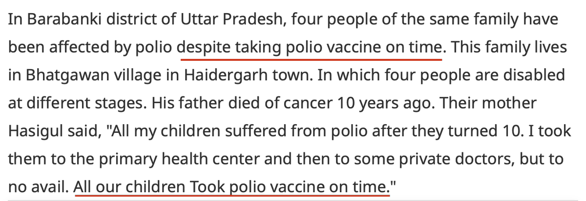 4 children in this family got polio despite being vaccinated but you are made to believe the vaccine eradicated the disease.

#WorldImmunizationDay 
#TheyLiedPeopleDied 
#TheyLiedBabiesDied #WHOQuitIndia

@MoHFW_India
@MoHFW_INDIA
@mansukhmandviya

@PMOIndia
@narendramodi…