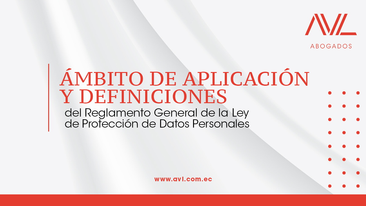 AVL INFORMA🟥📰 | Iniciamos una serie informativa sobre el Reglamento General de la Ley Orgánica de Protección de #DatosPersonales, emitido el 6 de noviembre de 2023
📝Consulta el artículo completo, elaborado por nuestro asociado Mario Ruiz⬇️
<a href="/marioruizfj/">Mario Ruiz</a> 
avl.com.ec/consideracione…