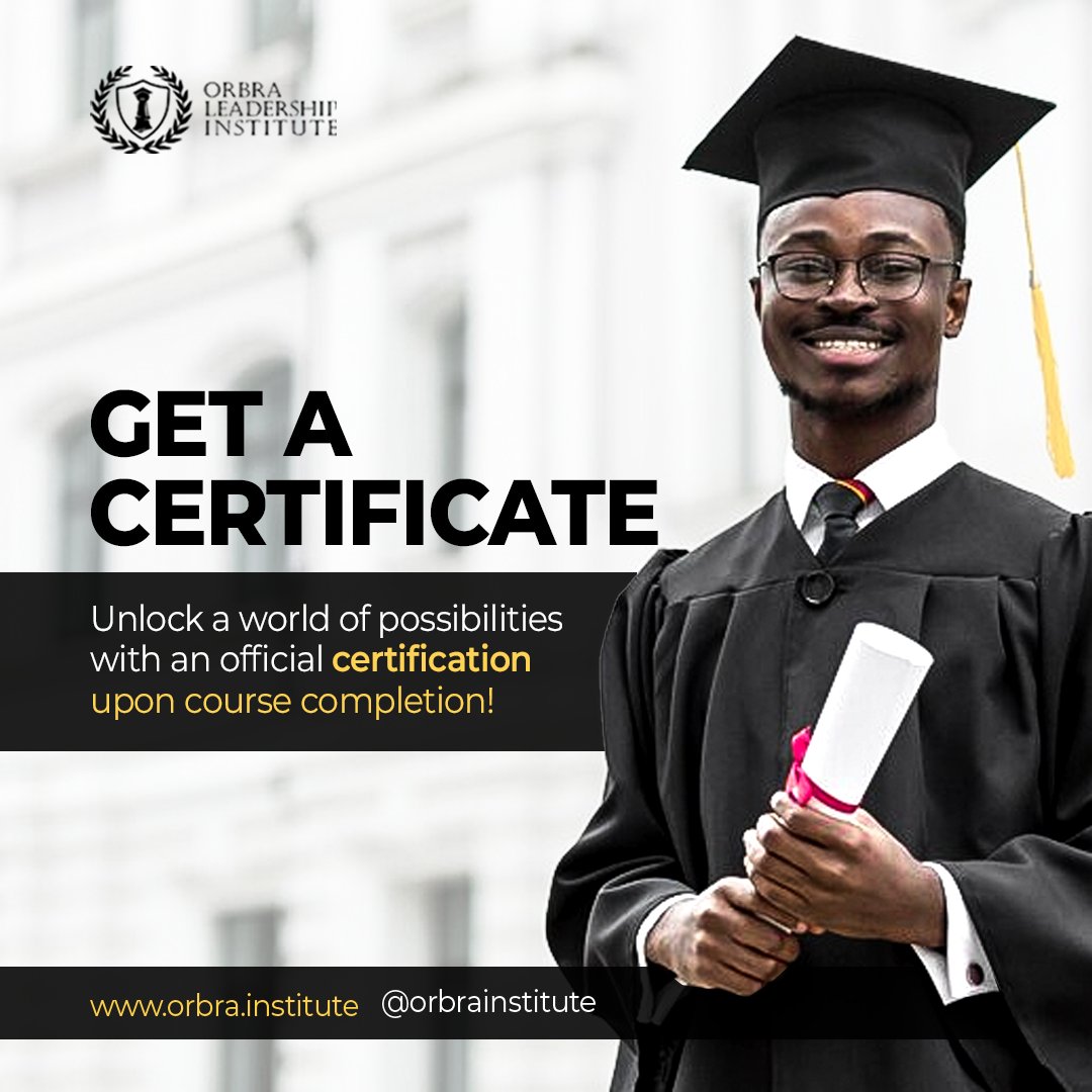 Geefab16's tweet image. Unlock Your Potential, Gain Expertise, and Secure Your Future! Enroll in Orbra Leadership Institute TODAY to access FREE courses with CERTIFICATES! Don't miss this golden opportunity – Act NOW before the free course window closes on November 17th. 

Visit orbra.institute