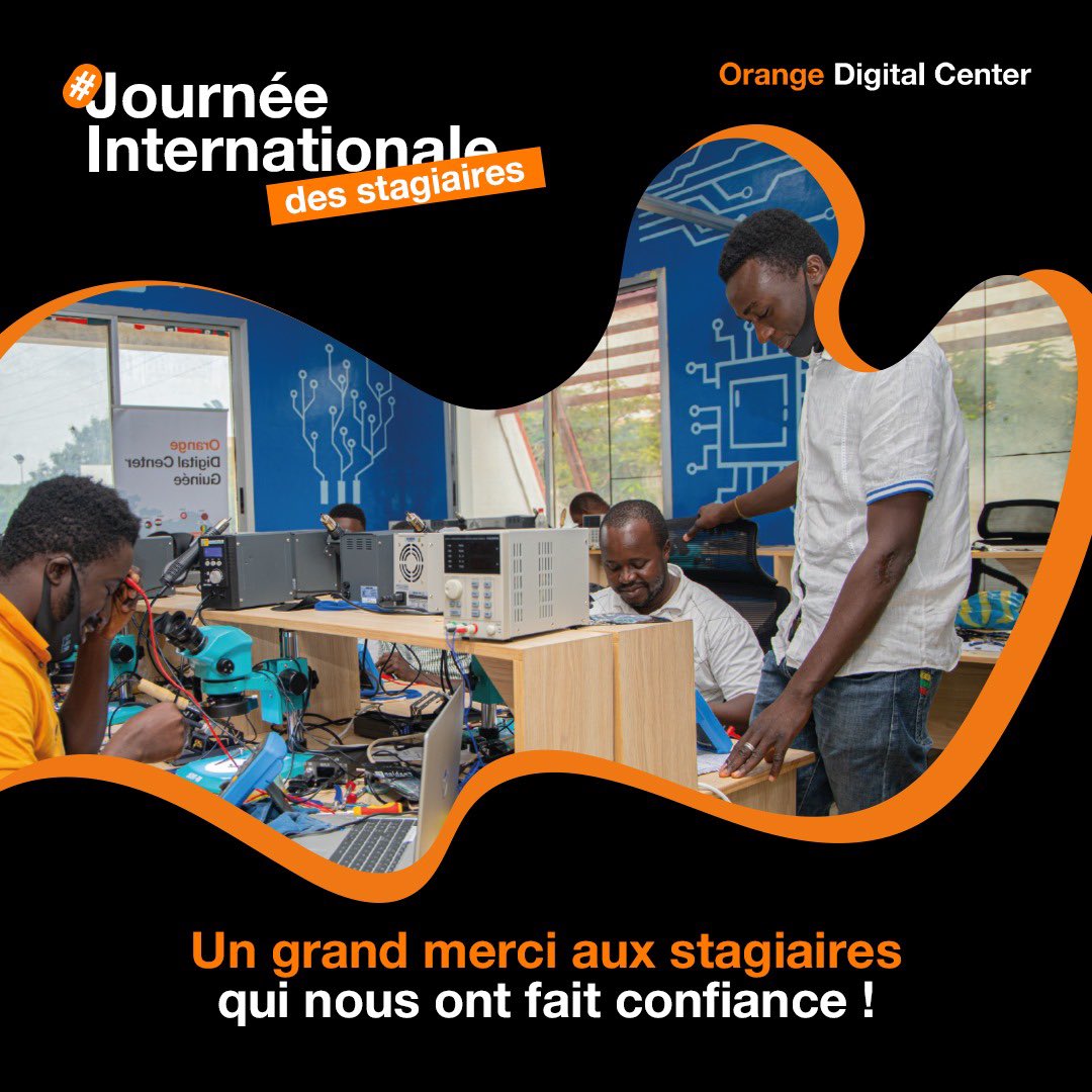 En reconversion pro, en stage de fin d'études ou à la découverte d'opportunités tech, les #OrangeDigitalCenters accompagnent des stagiaires toute l'année ! Joyeuse Journée Internationale des Stagiaires! 🌐👩‍💻 #TechOpportunities #StageLife