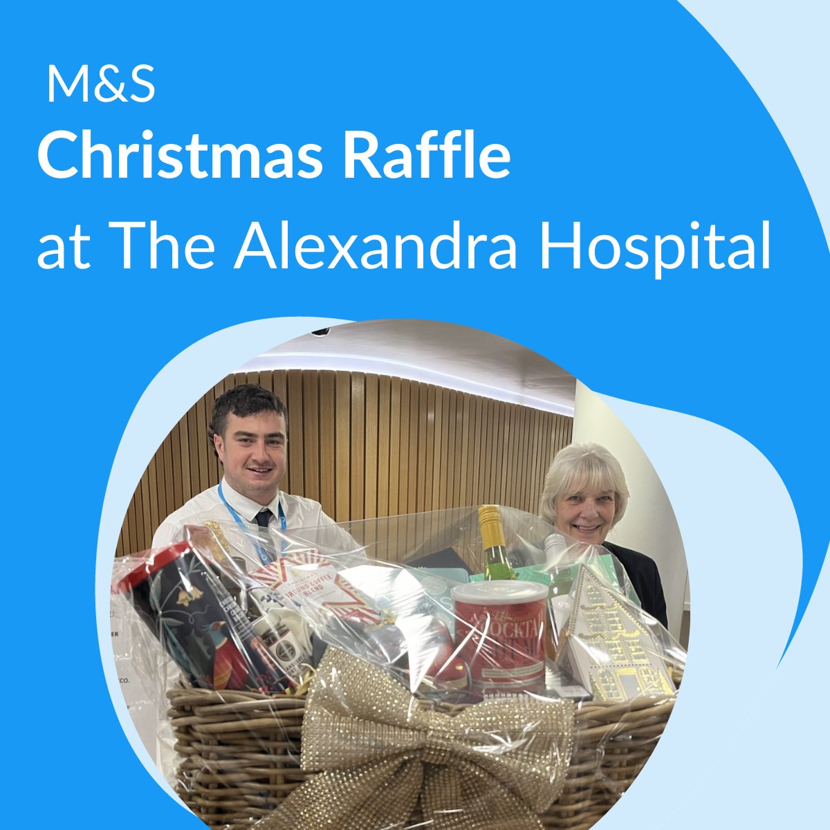 The Alexandra Hospital (@alxhospital) on Twitter photo M&S Christmas raffle in aid of <a href="/Milliestrust/">Milliestrust</a>.
1st prise - £200 luxury M&S hamper (basket not included)
2nd prize - £50 M&S voucher
3rd prize - A magnum of prosecco
Raffle tickets are just £2 and can be purchased at Main Reception at The Alexandra Hospital M&S Christmas raffle in aid of <a href="/Milliestrust/">Milliestrust</a>.
1st prise - £200 luxury M&S hamper (basket not included)
2nd prize - £50 M&S voucher
3rd prize - A magnum of prosecco
Raffle tickets are just £2 and can be purchased at Main Reception at The Alexandra Hospital