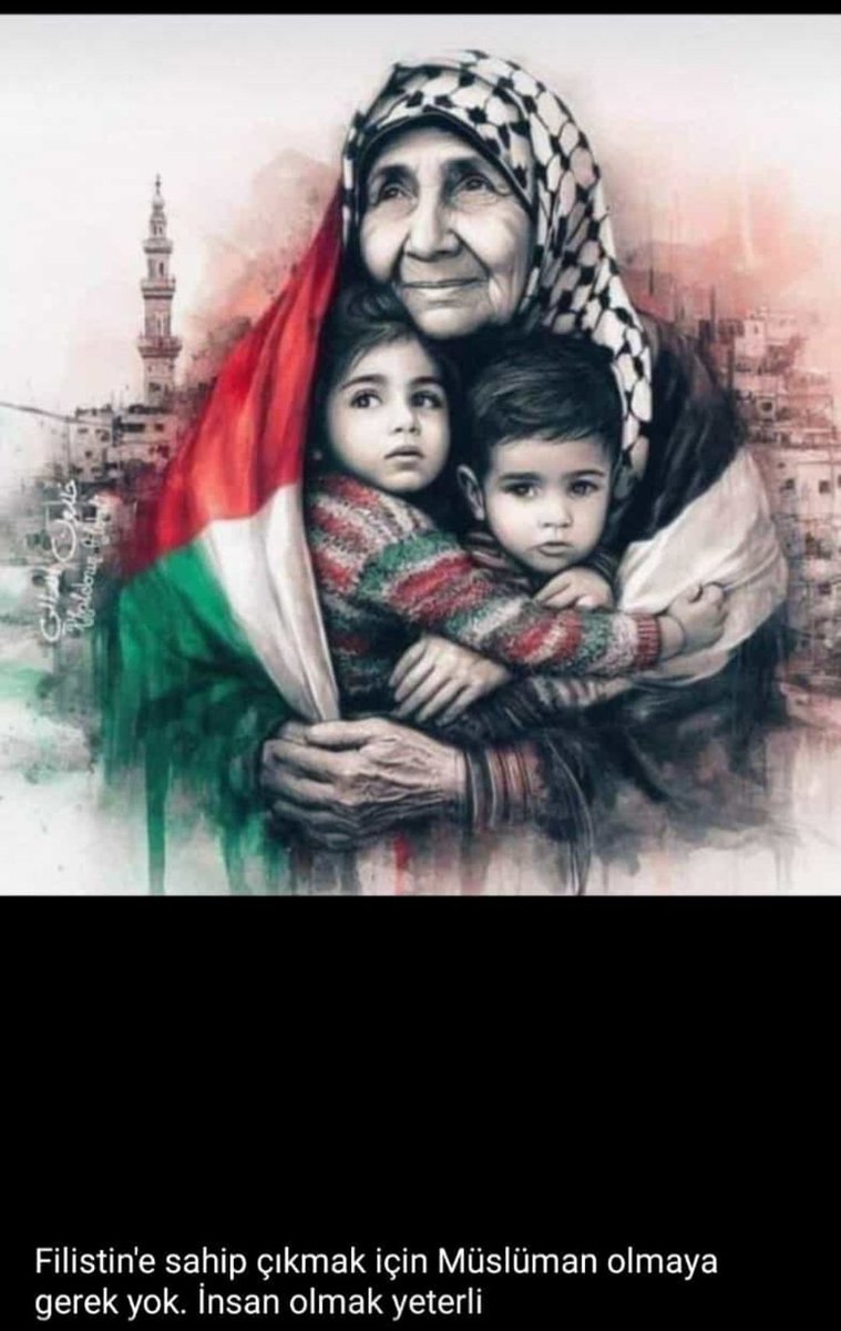 You don't  need to be a Muslim to have Pelastine, being a human is enough❗️
#FreePalestine
#FreeGazaNow 
#GazaHolocaust 
#Gaza_Geniocide 
#Ebu_Ubeyde 
#KassamOnurumuzdur 
#TeroristisraelUsa