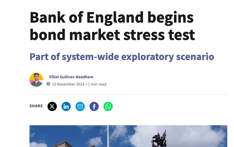 MacroPru's tweet image. Bond market #StressTest by @bankofengland investmentweek.co.uk/news/4145025/b… #risk #systemicrisk