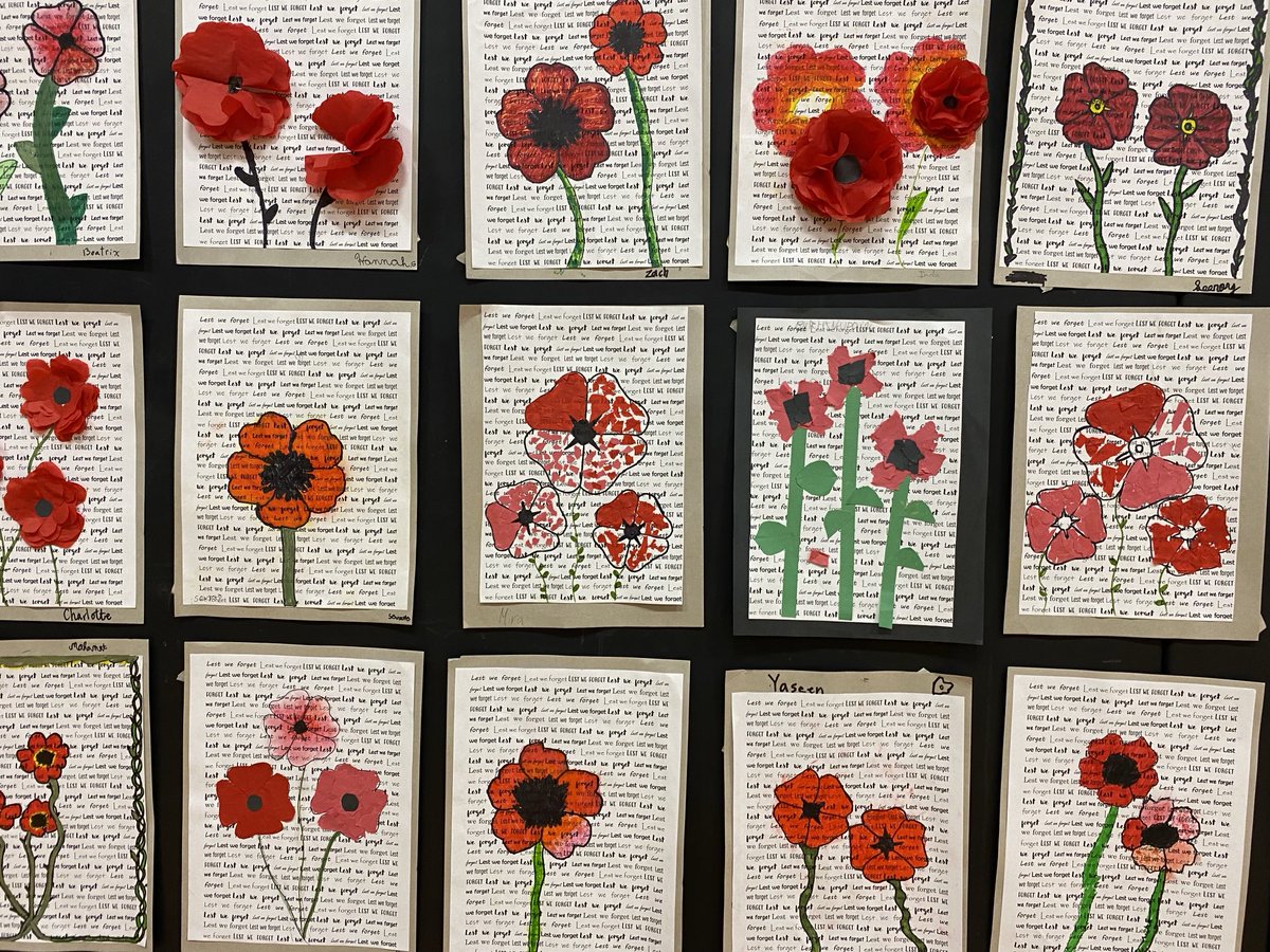 In Flanders Fields the poppies grow - at BPS we remember those who sacrificed so we could enjoy the freedoms we have in Canada today.