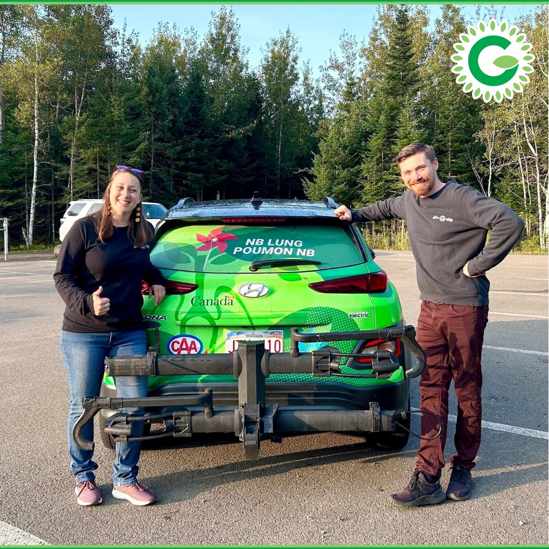 Sending a big thank you to our partner, <a href="/NBlung/">NB Lung | Poumon NB</a>, for sharing their EV with The Gaia Project team! We've trekked from Fredericton to Saint John and Moncton, all on the charge of electric current. Thank you, NB Lung, for helping us reduce our greenhouse gas emissions this fall!
.