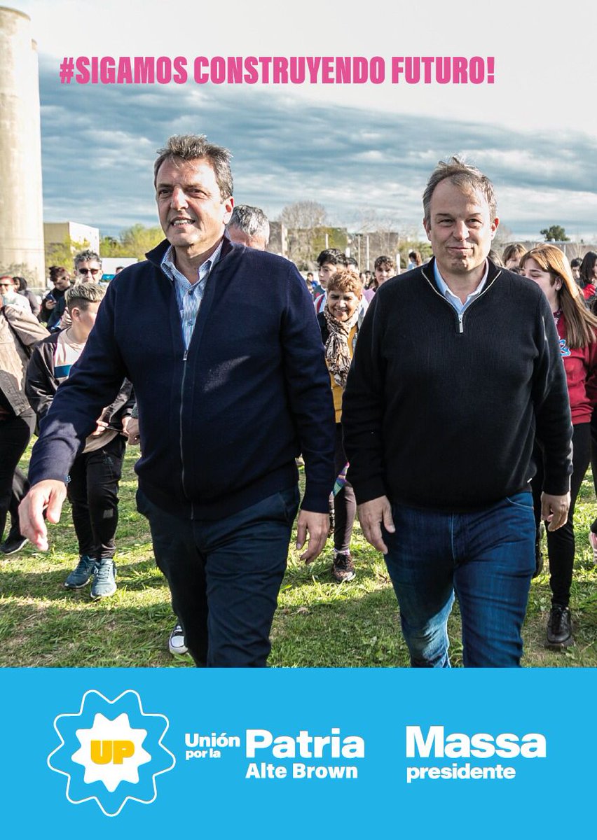 UP_AlteBrown's tweet photo. #BrownSuma a #MassaPresidente 

@SergioMassa 
@RossiAgustinOk 
@unionxlapatria 
@CascallaresPJ https://t.co/NgI1AB0TQb