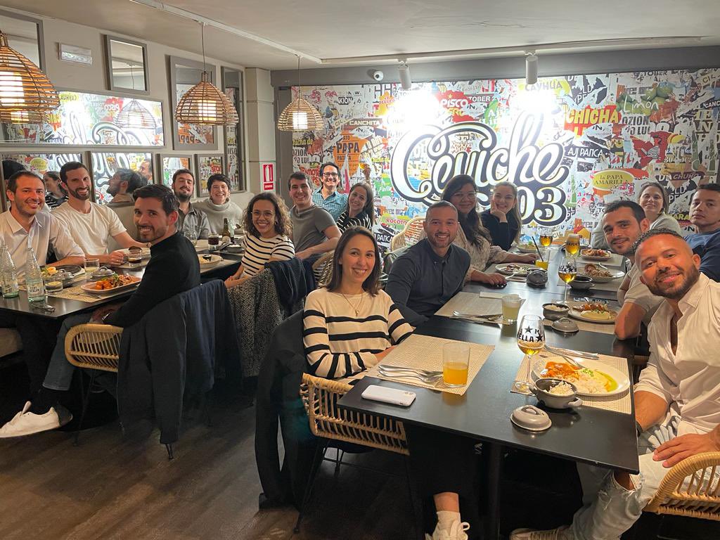 Andrea Gallioli (@agallioli) on Twitter photo Here were are!
Doctors (<40) from #Uro #Nefro #Andro #Radio and #Anestesia of <a href="/FPuigvert/">Fundació Puigvert Barcelona</a> having a beatiful friendship dinner!!!
<a href="/ISchwartzmann/">Iván Schwartzmann</a> @yeyaquimapa <a href="/JBalana_/">Josep Balañà</a> <a href="/JHernandez_RX/">Jonathan A. Hernández Mancera</a> <a href="/lfayosarizon/">Leonor Fayos de Arizón</a> <a href="/melipilco/">Melissa Pilco Teran</a> <a href="/luismalca/">Luis Malca</a> <a href="/ervierar/">Elizabeth R Viera Ramírez</a> Here were are!
Doctors (<40) from #Uro #Nefro #Andro #Radio and #Anestesia of <a href="/FPuigvert/">Fundació Puigvert Barcelona</a> having a beatiful friendship dinner!!!
<a href="/ISchwartzmann/">Iván Schwartzmann</a> @yeyaquimapa <a href="/JBalana_/">Josep Balañà</a> <a href="/JHernandez_RX/">Jonathan A. Hernández Mancera</a> <a href="/lfayosarizon/">Leonor Fayos de Arizón</a> <a href="/melipilco/">Melissa Pilco Teran</a> <a href="/luismalca/">Luis Malca</a> <a href="/ervierar/">Elizabeth R Viera Ramírez</a>