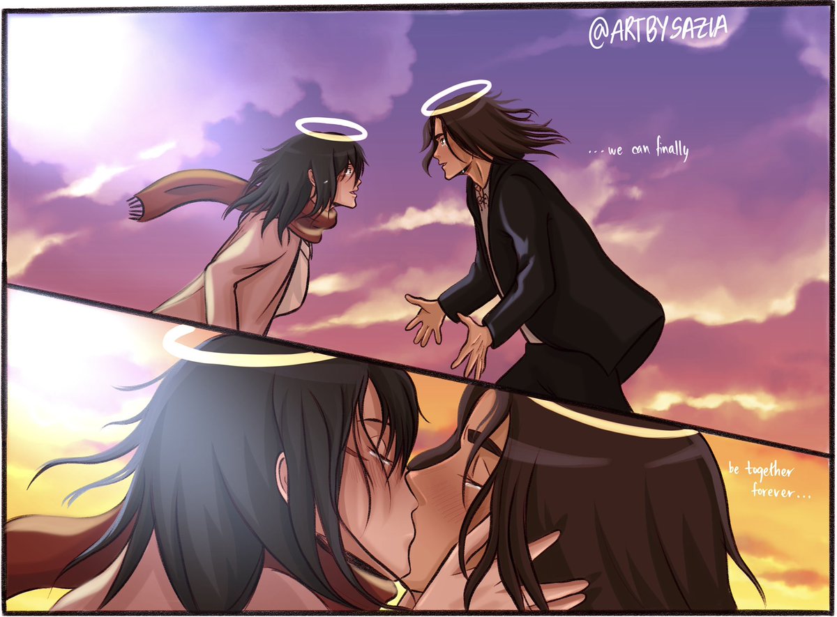 artbysazia's tweet photo. eremika afterlife fanfic (reposting bc it's better quality)

#snk #aot #MikasaAckerman #erenyeager #eremika https://t.co/bKe5qvEEQD