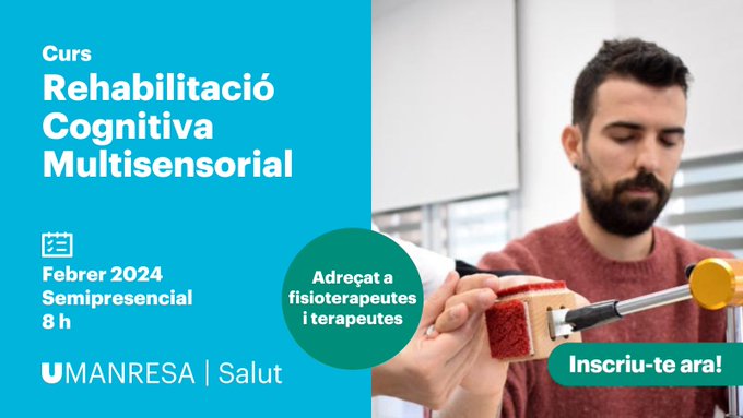 FISIOTERÀPIA | Rehabilitació Cognitiva Multisensorial: un enfocament sensoriomotor per l’aprenentatge motor en condicions patològiques

👤 Modalitat: semipresencial
⏳ Durada: 8 h
🗓️ Inici: 9 de febrer de 2024

umanresa.cat/ca/estudis/cur…

#fisioterapia
