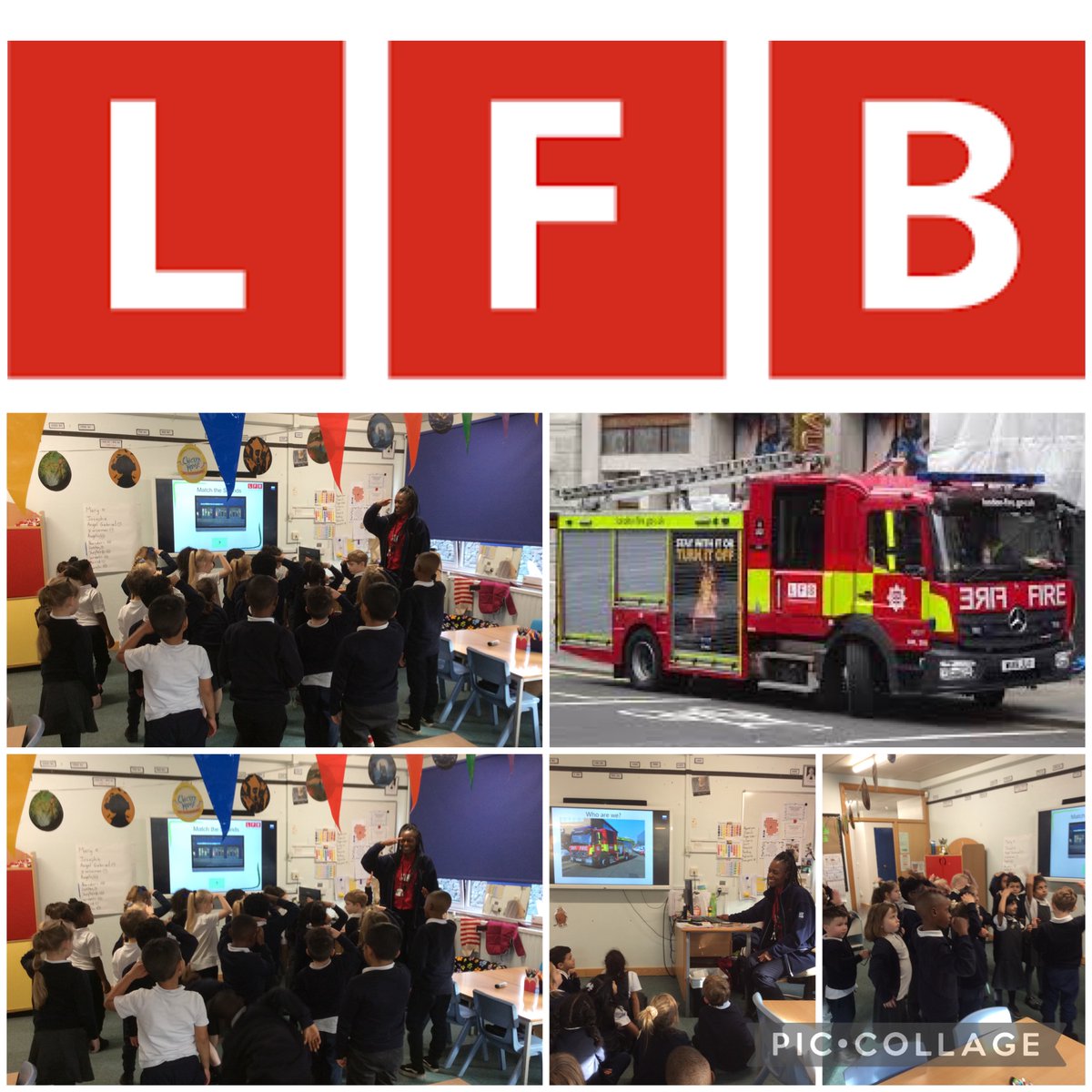 Team WE had a visit from @LFBSouthwark #ThankYouSandra #FireSafetyIsImportant