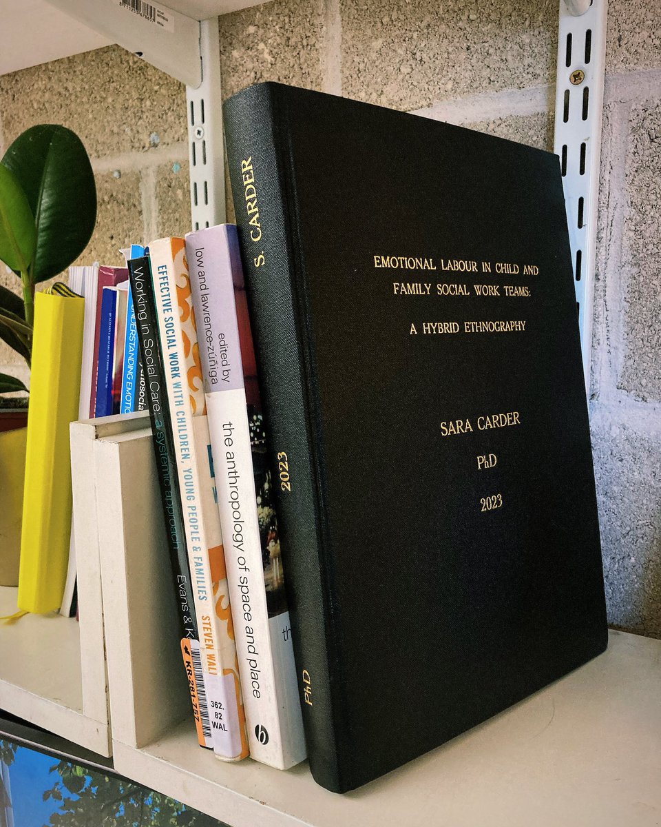 There she be….!! #boundthesis #phdthesis #DoneandDusted #phdlife <a href="/AcademicChatter/">Academic Chatter™</a> <a href="/PhDVoice/">PhD Voice - Independently Run</a> #emotionallabour #socialwork #socialworkteams <a href="/swkuea/">UEA Social Work</a> <a href="/uniofeastanglia/">UEA</a>