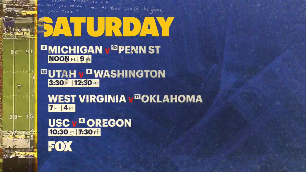 FOX5Atlanta's tweet photo. TOMORROW at NOON
#CFBonFOX
#Quadrupleheader https://t.co/Qsk0Mp9yv9