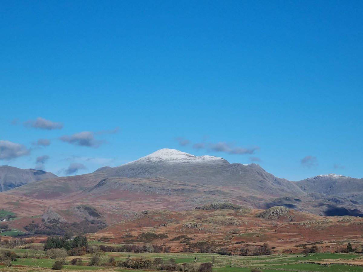 Our office today was over in Eskdale, lovely to see the first snow of season #lakedistrict