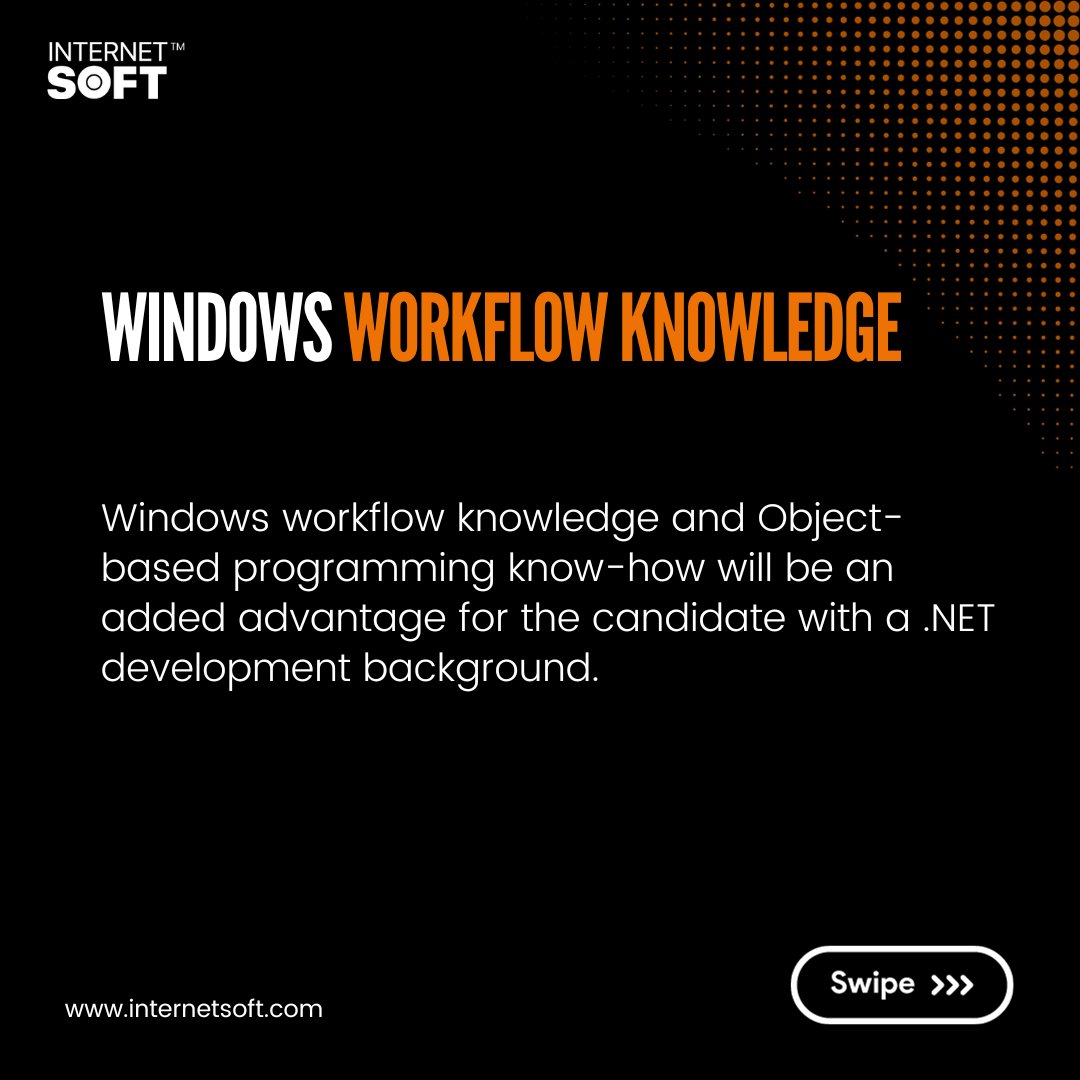 Top Skills Of a .NET Developer In 2024 | Internet Soft

Let's Connect - sales@internetsoft.com

#dotnetdevelopers #webdevelopmentcompany
#softwaredevelopmentcompany #softwaredevelopmentservices #carouselpost #unitedstates