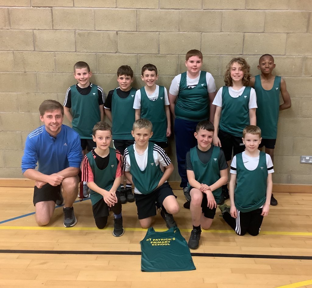 Well done to everyone in the <a href="/StPatricks_PS/">St Patrick's RCPS</a> basketball team 🏀 Great effort from everyone in the first round of games!

Also, thanks to <a href="/FalkirkSport/">Falkirk Active Schools & Sports Dev</a> and <a href="/dennyhigh_pe/">Denny High PE 🏳️‍🌈🌟</a> staff/pupils for organising and refereeing!