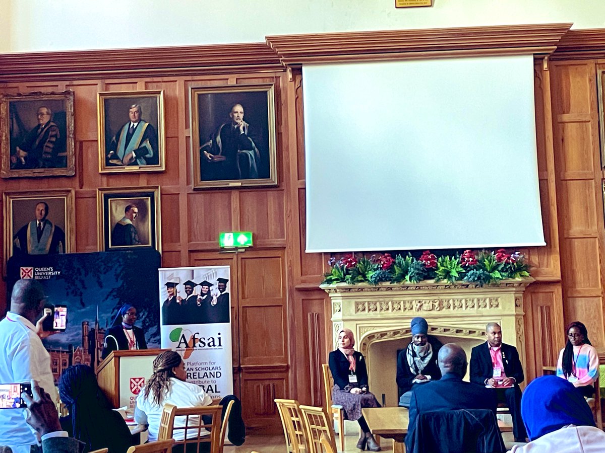 Lovely to see a panel with <a href="/QUBelfast/">Queen's University Belfast 🎓</a>’s own <a href="/QUBSSESW/">SSESW at Queen's</a> PhD student <a href="/DamilolaEU/">Dr. Dámi O.</a> and <a href="/InfoAcsoni/">ACSONI</a>’s Takura, an activist and supporter of many of us here at Queen’s, along with our colleagues from Cork <a href="/AFSAI3/">AFSAI</a>!

👏🏾 👏🏾 <a href="/AfricanSrn/">AfricanSRN</a>