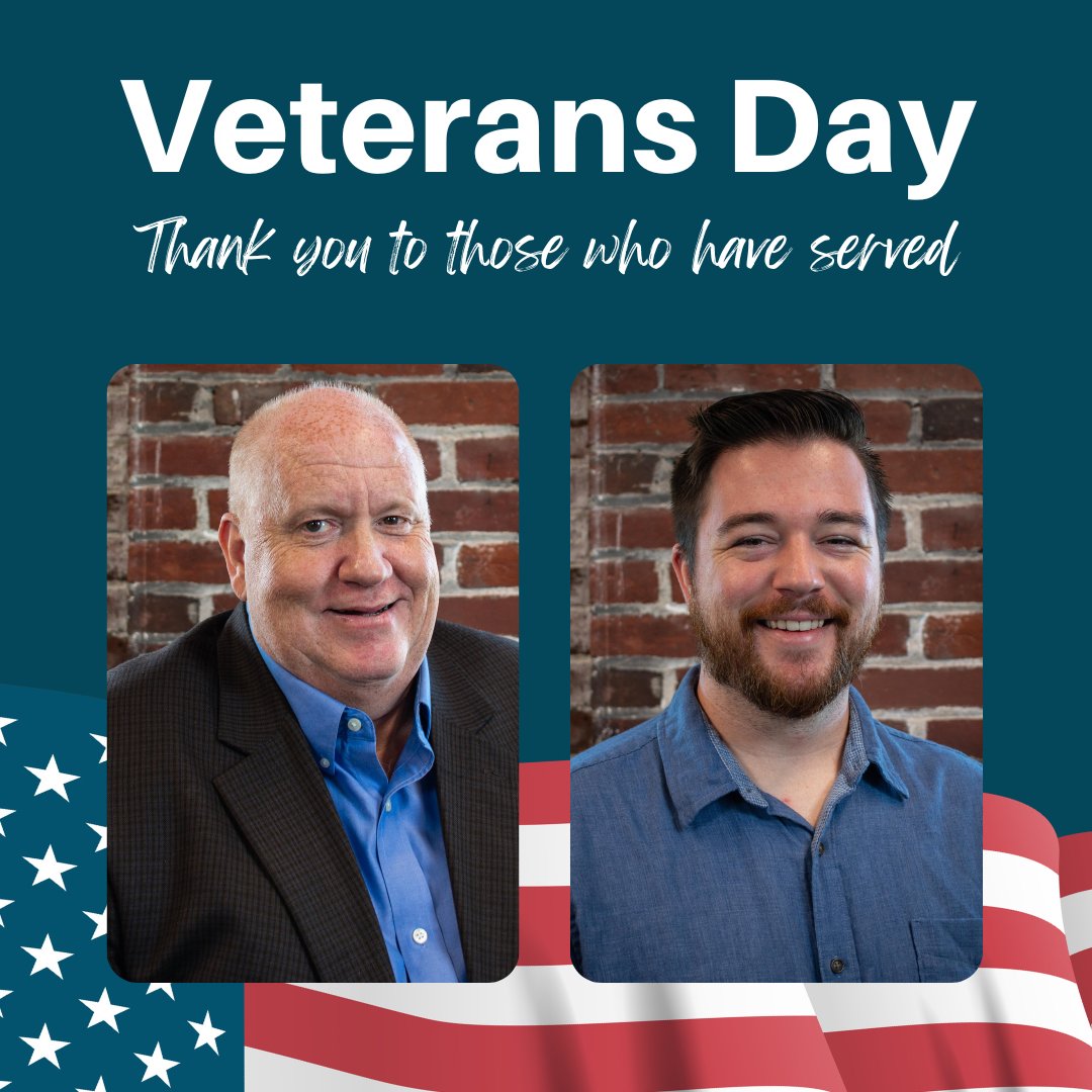 🇺🇸 Tomorrow is Veterans Day, so we want to take the time to thank all who have served – we are incredibly grateful for the sacrifices you've made for our country.

We also want to recognize the veterans on the Blackink IT team. Thank you for your service, John and AJ!