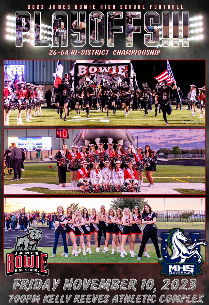 A new season starts tonight... Round one of the playoffs!!! Bowie takes on McNeil at KRAC stadium! Bowie Bulldog fans let's pack the house! Come Early! Be Loud! GO DAWGS!!!🏈🐾 @AISDBowie @hdfphoto @dctf @var_austin @Rickyprep #TXHSFB