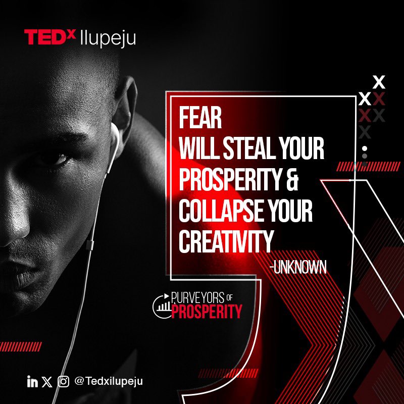 Banish fear and be your authentic self.
…
Protect your prosperity always….
…
#prosperitymindset #tedx 
#tedxilupeju #dreamteam