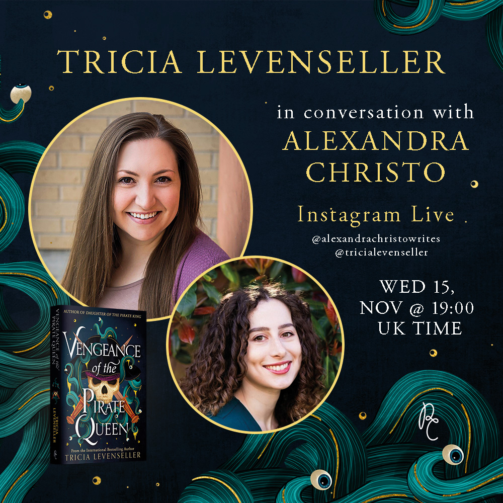 Calling all seafaring fantasy fans! Author Tricia Levenseller (@TriciaLevensell) will be chatting to Alexandra Christo (@alliechristo), author of To Kill A Kingdom, next week 15th November at 19:00 GMT. Join on Instagram! instagram.com/alexandrachris… instagram.com/tricialevensel… ☠️⚓️🌊