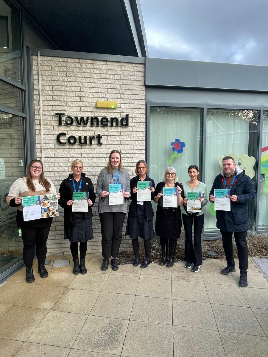 Thursday of #OTWeek23 brought another opportunity for <a href="/HumberNHSFT/">Humber Teaching NHS Foundation Trust</a> occupational therapy staff to take a photo.  They are each holding a poster with some of their outside work occupations which include baking, socialising with friends, reading, running, sewing and gardening.
