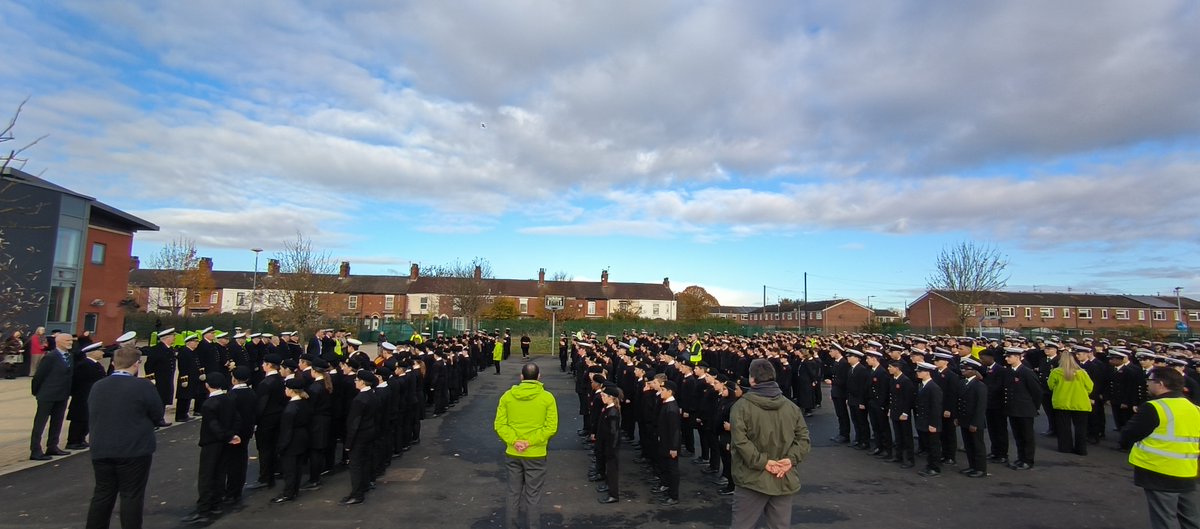 Remembrance Day at Hull Trinity House Academy.

'Last Post' is played. Principal Mr Flack then reads 'For the Fallen'.

(2/3)
