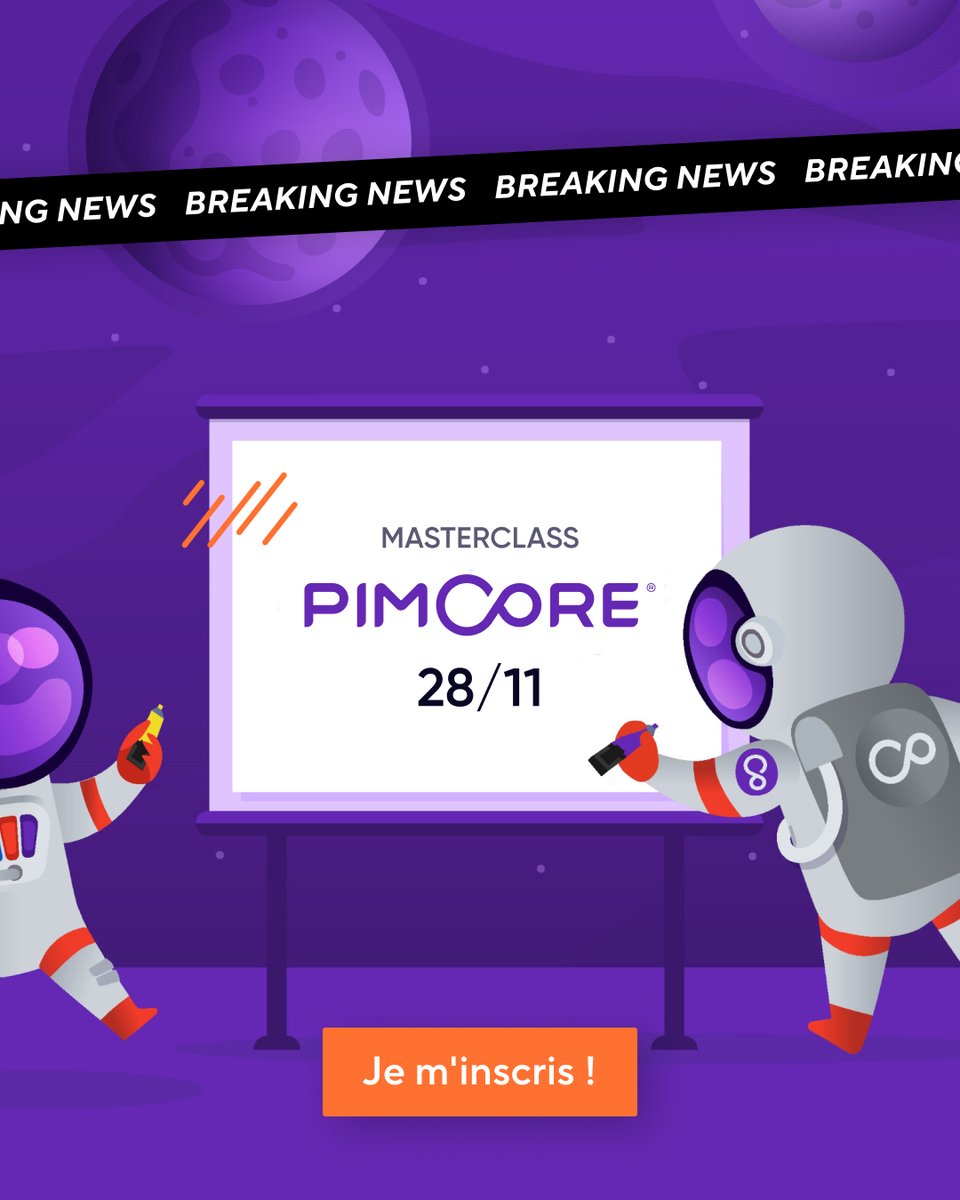 🚨 [BREAKING NEWS]
 Masterclass de <a href="/pimcore/">Pimcore</a> x <a href="/Datasolution1/">DATASOLUTION</a> 🚀

Curieux de découvrir tout ce que vous avez toujours voulu savoir sur Pimcore sans jamais oser le demander ? 😏

📆 28/11
⏰ Deux sessions : 10h30 / 11h30
📍#TechForRetail

👉 4m57ta08.sibpages.com 

#techforretail