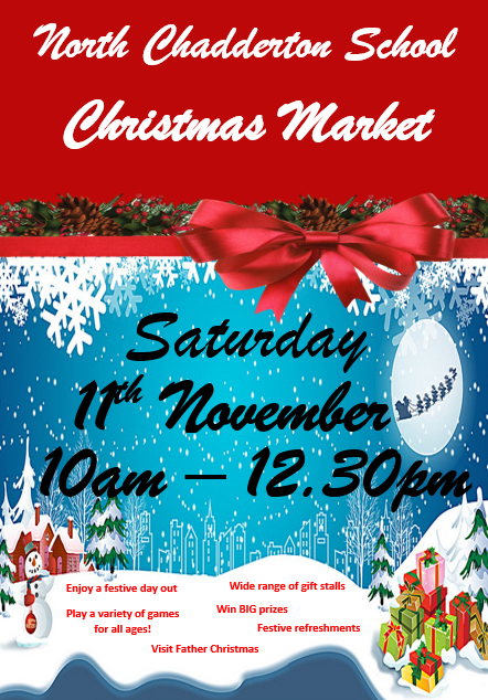 NorthChadderton's tweet photo. Don't forget to come along to our Christmas Market tomorrow. 10am - 12.30pm! The morning will be a festive day out for all our community. Visit Father Christmas, play games for BIG prizes and visit a wide range of gift stalls. We look forward to seeing you there! https://t.co/3Szu6kEhdb