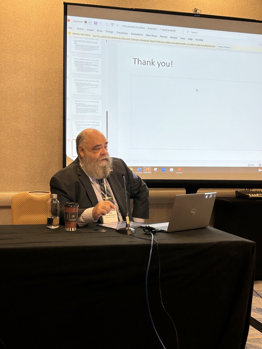 .⁦@ua_edreform⁩ alum ⁦@WoodworthEDRE⁩ expertly discussing new #CharterSchools research at #APPAM2023! ⁦@CREDOatStanford⁩