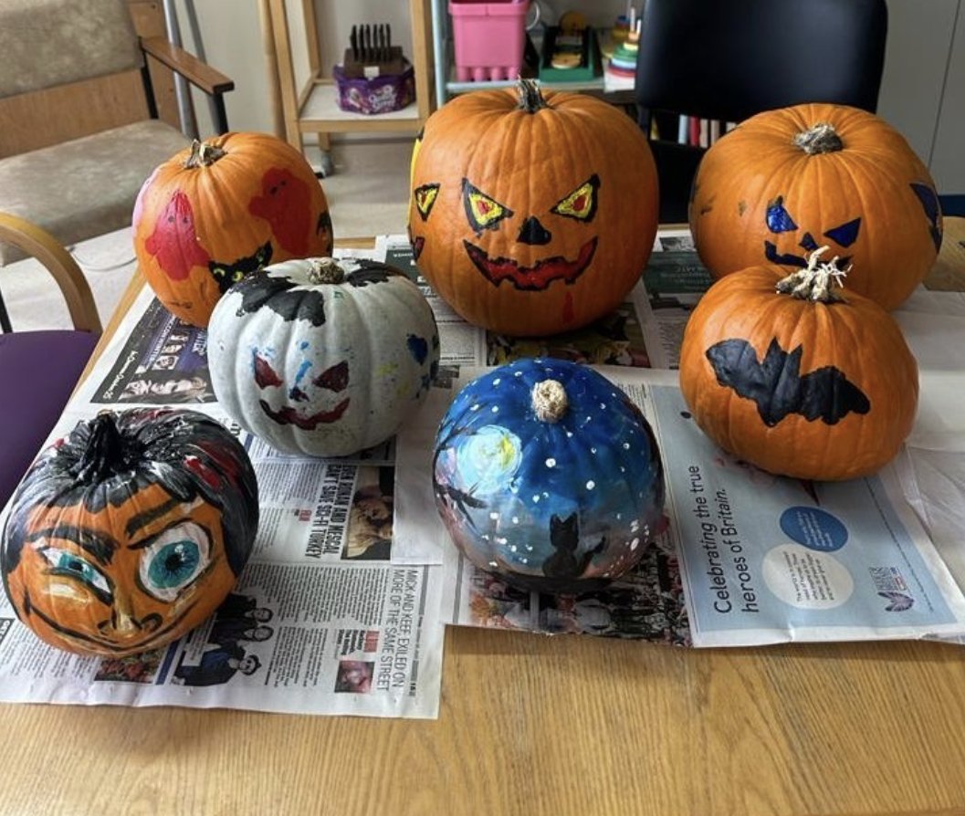 For Halloween this year, our #OT team facilitated a pumpkin painting group 🎃 #OTWeek23