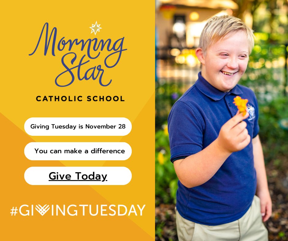 MSCatholicOrl's tweet photo. Gifts made through Giving Tuesday will help MSC reach its goal and continue to serve special needs children in the Diocese of Orlando

https://t.co/aN1584yueT

#GivingTuesday #CatholicGivingTuesday
#CatholicFoundationofCentralFlorida #CFOCF https://t.co/Q6bl5EvWK8