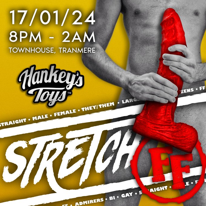 STRETCH IS BACK! 17th January! The only all inclusive FF and big toy event in the world!  - All male<a href="/tag/gape"class="tags"><span>#gape</span></a><a href="/tag/lotsoflube"class="tags"><span>#lotsoflube</span></a><a href="/tag/pantiestuffingchallenge"class="tags"><span>#pantiestuffingchallenge</span></a>