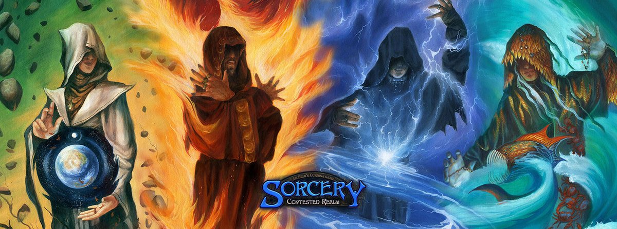 FBaerald's tweet photo. It's Beta release day for @SorceryTCG !🎉My four new elemental avatars have entered the Realm!🌏🔥⚡️💧
Can't wait to unbox my copy😊 https://t.co/xF8KvwZCtV