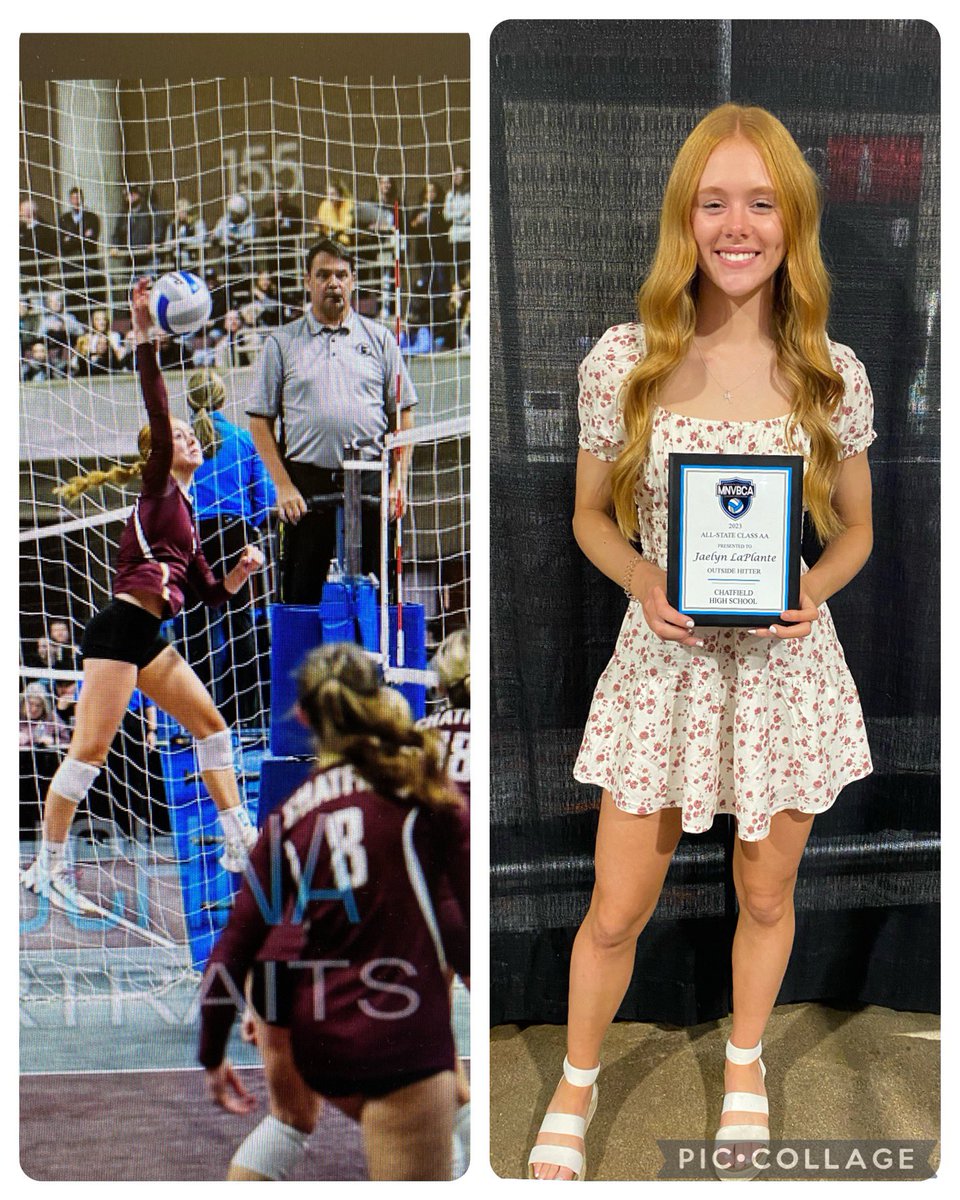 Jaelyn LaPlante (@jaelyn_laplante) on Twitter photo Thank you <a href="/MNVBCA/">MN VB Coaches Assoc.</a> for awarding me to the All State Team 2023. I want to thank my coaches, teammates, ETS and family for pushing me to become a better and stronger player on the court.
@JakeKirsch7 <a href="/WinonaStateVB/">Winona State VB</a> <a href="/AugieVolleyball/">Augustana University Volleyball</a> <a href="/CreightonVB/">Creighton Volleyball</a> <a href="/FurmanVB/">Furman Volleyball</a> <a href="/UMDVolleyball/">UMD Volleyball</a> <a href="/ClemsonVB/">Clemson Volleyball 🏐</a> Thank you <a href="/MNVBCA/">MN VB Coaches Assoc.</a> for awarding me to the All State Team 2023. I want to thank my coaches, teammates, ETS and family for pushing me to become a better and stronger player on the court.
@JakeKirsch7 <a href="/WinonaStateVB/">Winona State VB</a> <a href="/AugieVolleyball/">Augustana University Volleyball</a> <a href="/CreightonVB/">Creighton Volleyball</a> <a href="/FurmanVB/">Furman Volleyball</a> <a href="/UMDVolleyball/">UMD Volleyball</a> <a href="/ClemsonVB/">Clemson Volleyball 🏐</a>