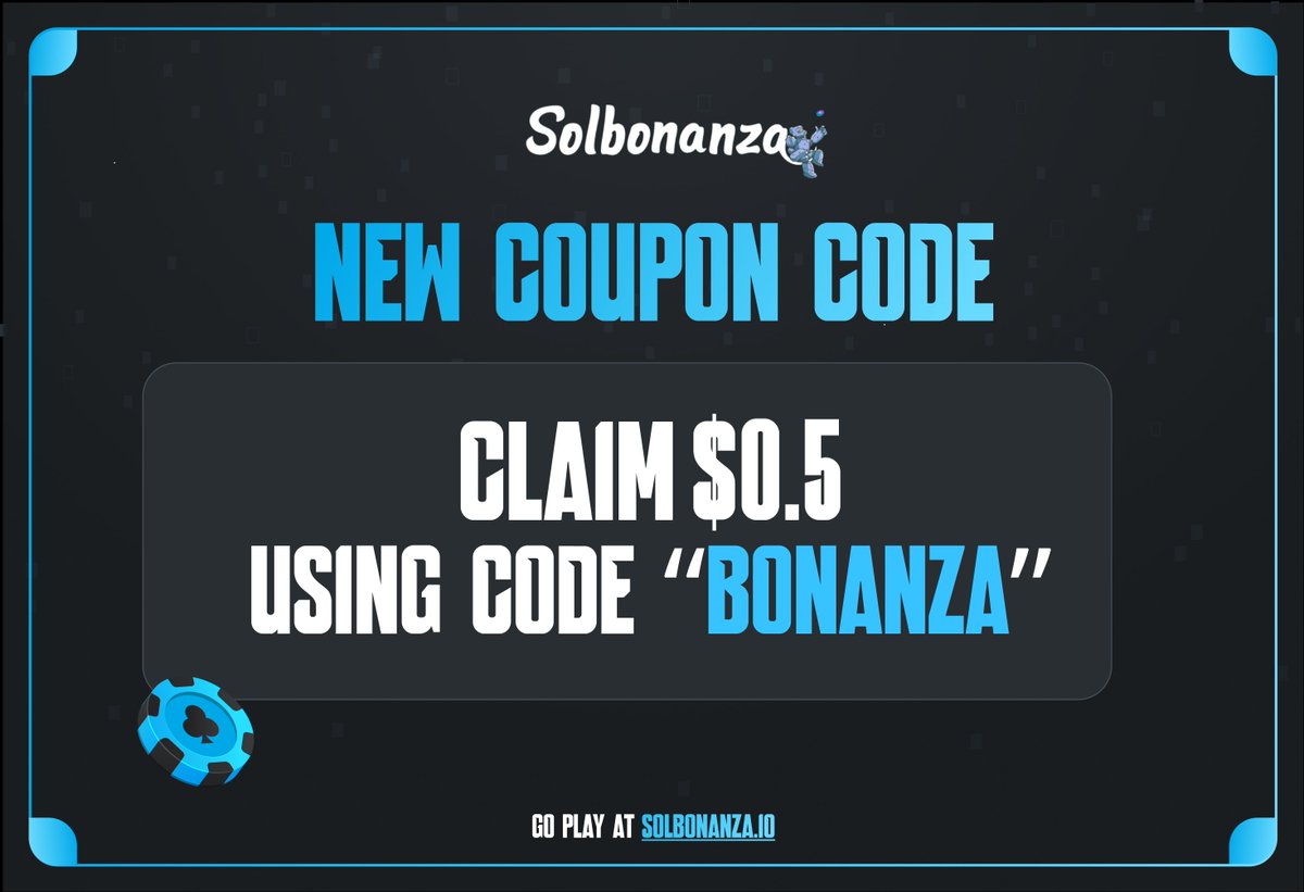 Claim your $$$ Code: “BONANZA” Try now at: solbonanza.io/cases Good luck!