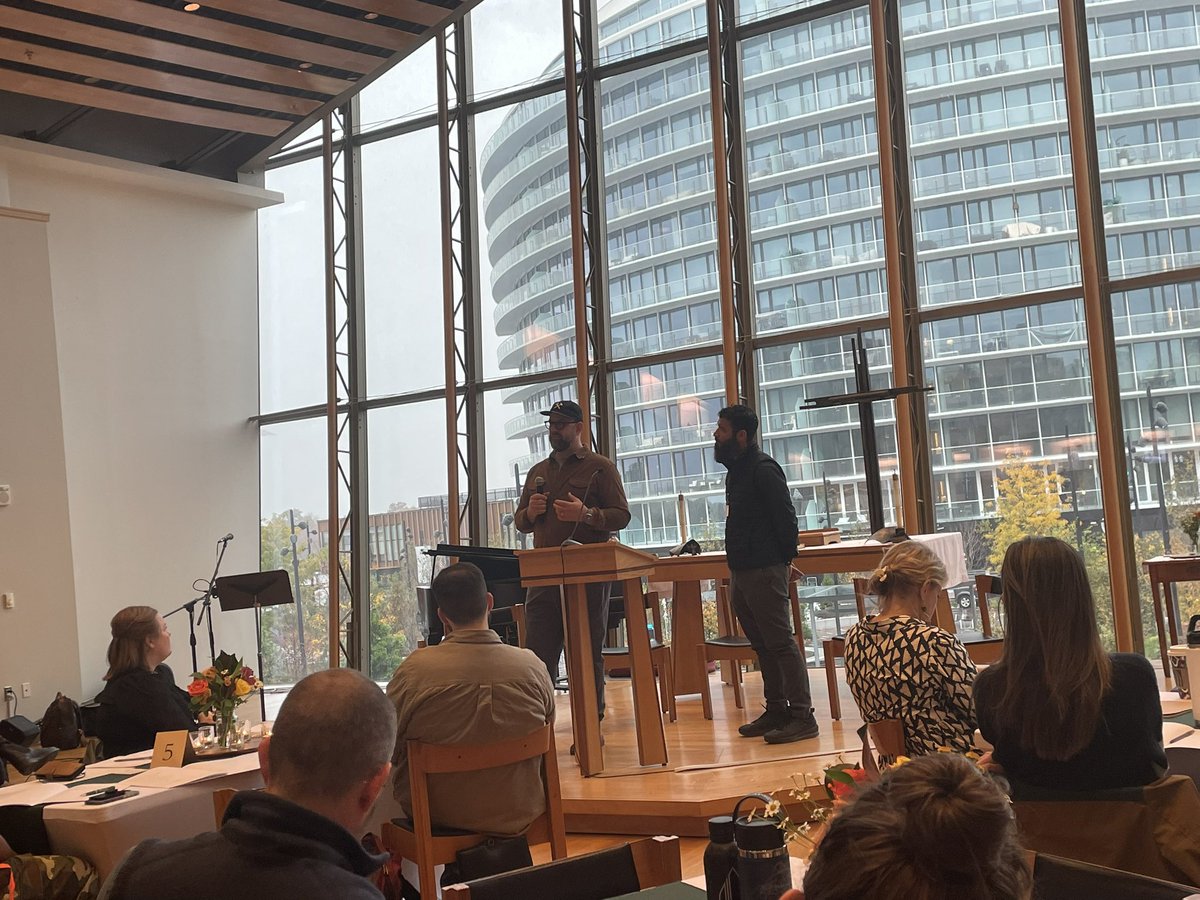 At @Theportersgate today Greg a Thompson and Russ Whitfield on God as host and neighbor as guest @_wgthompson <a href="/whitness7/">Russ Whitfield</a>