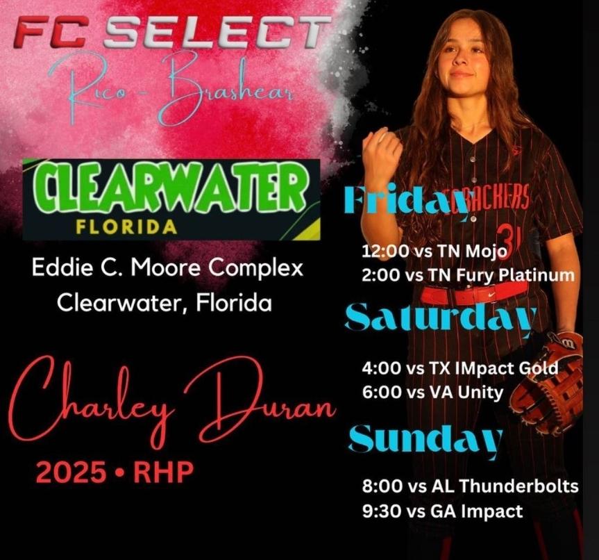 Catch me in Clearwater, Florida this weekend! 
#thegrind #pitcher #firecrackersoftball #fcrico #softball #softballpitcher #pitching #pitchingdrills  #pitchingtraining #softballgirls #softballspeed #softballlife #softballrecruiting #d1 #ncaasoftball #softballseason #goals
