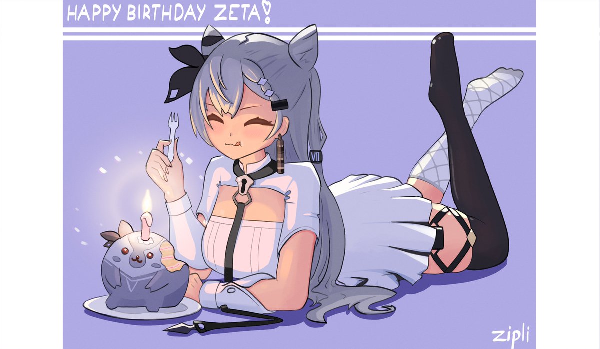 zipli_'s tweet photo. Happy birthday Zeta!   

Sorry for being so late, got the bright idea to draw something for you after the birthday stream was halfway done. Better late than never, eh?

#Zetacrylic #ZetaTimeline https://t.co/U8fHHZFyCc