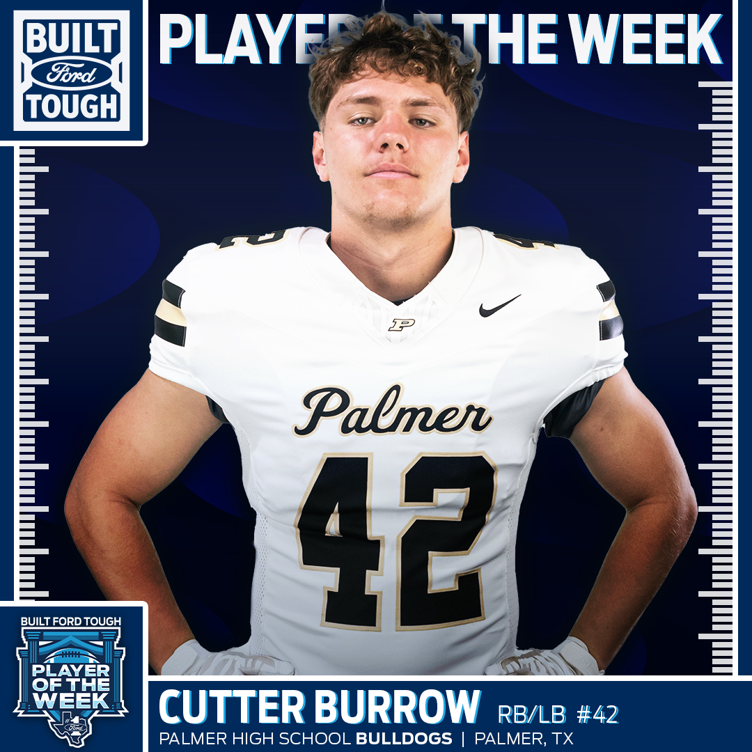 North Texas Ford (@ntxford) on Twitter photo .<a href="/cutter_burrow/">Cutter Burrow</a>'s talk-worthy performance vs. Rice: 13 carries, 201 yards, 2 TDs. Palmer RB/LB also 5 catches, 122 yards, 2 TDs. Defensively, 12 tackles & a pass breakup. Burrow is named Class 3A #BFTPOW 🏈 #NTXFord <a href="/palmer_hs/">Palmer High School</a> | <a href="/PalmerISD/">Palmer-ISD</a> .<a href="/cutter_burrow/">Cutter Burrow</a>'s talk-worthy performance vs. Rice: 13 carries, 201 yards, 2 TDs. Palmer RB/LB also 5 catches, 122 yards, 2 TDs. Defensively, 12 tackles & a pass breakup. Burrow is named Class 3A #BFTPOW 🏈 #NTXFord <a href="/palmer_hs/">Palmer High School</a> | <a href="/PalmerISD/">Palmer-ISD</a>