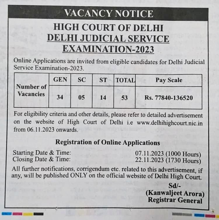 दिल्ली हाई कोर्ट ज्यूडिशल सर्विस परीक्षा-2023 के भर्ती विज्ञापन में ओबीसी आरक्षण का कोटा ही शून्य कर दिया गया जब संविधान प्रद्दत आरक्षण के निर्देशों का अनुपालन हाईकोर्ट खुद नहीं कराएगी तो दूसरे संस्थानों से हम न्याय की उम्मीद कैसे कर सकते हैं? <a href="/SwamiPMaurya/">Swami Prasad Maurya</a>   <a href="/yadavtejashwi/">Tejashwi Yadav</a>