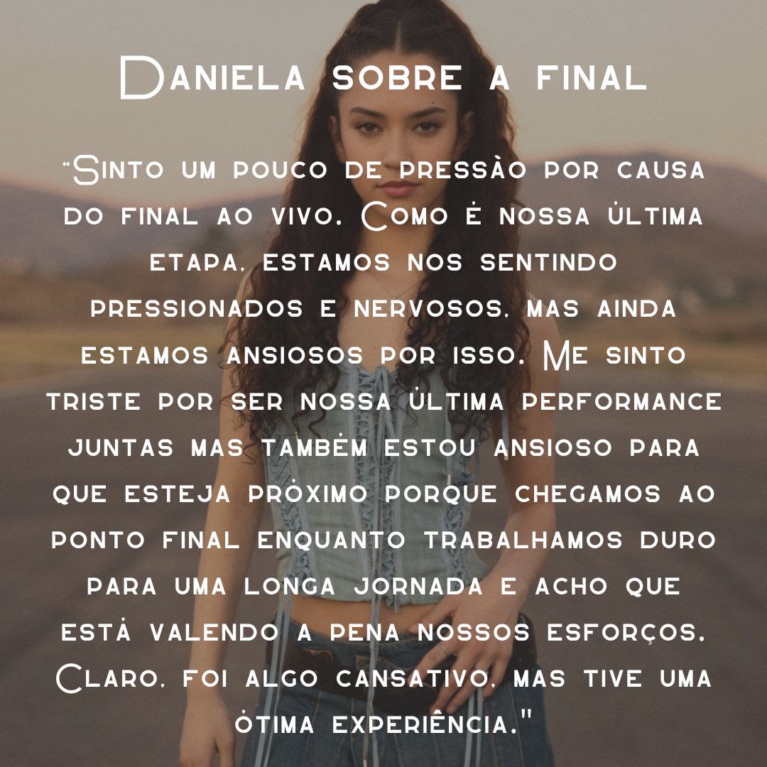 DanielaBrazil_'s tweet photo. Nossa Dani falando do final do programa https://t.co/tW3HivKd5G