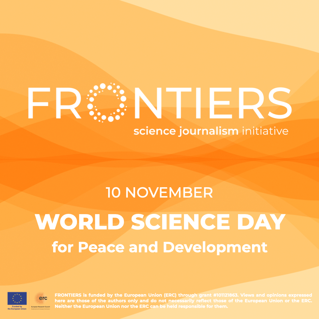 FRONTIERS (@frontiers_media) on Twitter photo On this #WorldScienceDay for Peace and Development, we celebrate frontier science, independent science journalism and our desire to combine the two.
Visit the #FRONTIERS website at frontiers.media and discover more about the <a href="/ERC_Research/">European Research Council (ERC)</a> project.
#sciencejournalism On this #WorldScienceDay for Peace and Development, we celebrate frontier science, independent science journalism and our desire to combine the two.
Visit the #FRONTIERS website at frontiers.media and discover more about the <a href="/ERC_Research/">European Research Council (ERC)</a> project.
#sciencejournalism