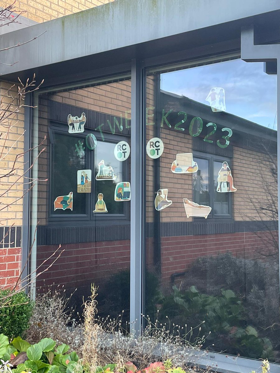 Megan and Emily (Occupational Therapy Apprentices) in STaRS <a href="/HumberNHSFT/">Humber Teaching NHS Foundation Trust</a> created this fabulous display for #OTWeek23 Looks great!!