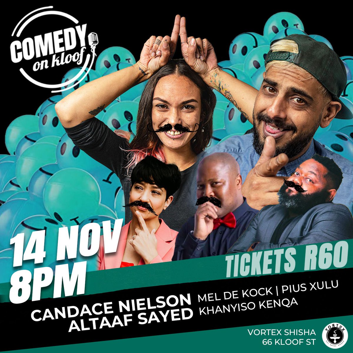 Pius Xulu (@piusxulu) on Twitter photo We back @comedyonkloof this coming #Tuesday. Always a dope vibe @vortexshisha.
<a href="/SAComedyShares/">#SAComedyShares</a>
#onelinercomedian #cptcomedy #capetown #lmfao #standupcomedy #sacomedy #laughter #jokes #lol #movember #jokesfordays #kloofstreet #cpt #life #NewProfilePic We back @comedyonkloof this coming #Tuesday. Always a dope vibe @vortexshisha.
<a href="/SAComedyShares/">#SAComedyShares</a>
#onelinercomedian #cptcomedy #capetown #lmfao #standupcomedy #sacomedy #laughter #jokes #lol #movember #jokesfordays #kloofstreet #cpt #life #NewProfilePic