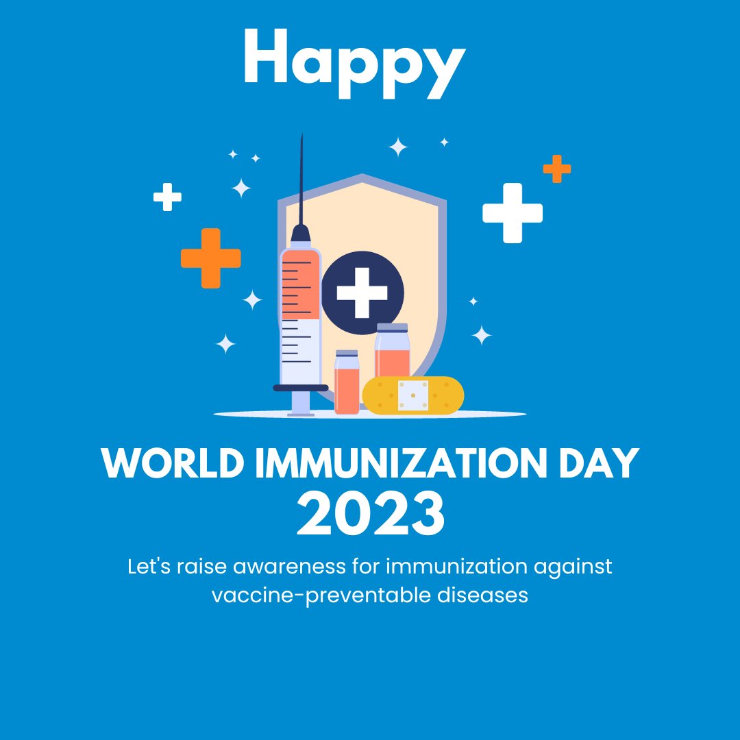 Today is National Immunization Day! Let's raise awareness against vaccine-preventable diseases. Together, we can create a healthier and safer world for everyone.

#nationalimmunizationday #health #awareness