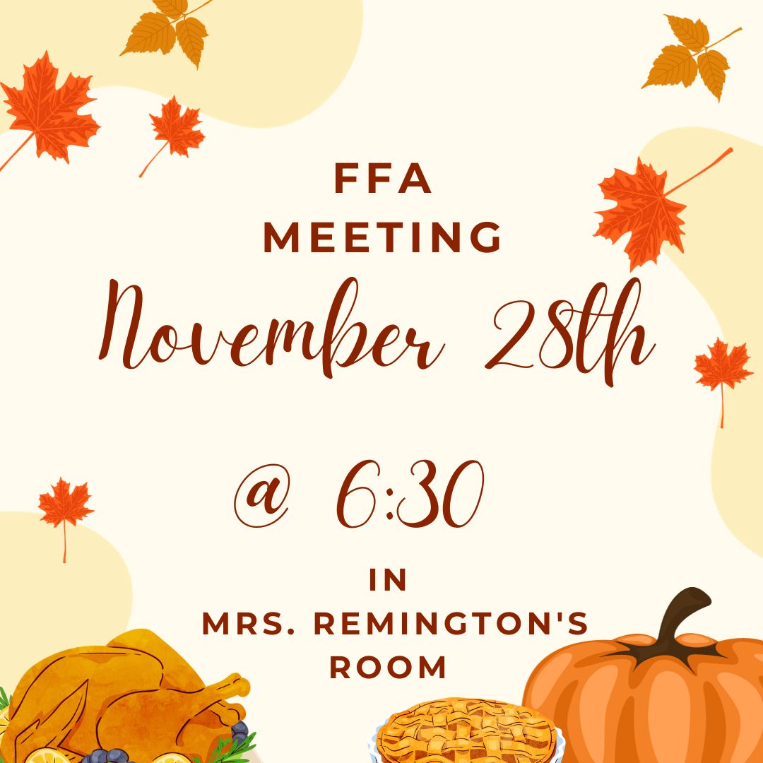 Hello members! Because of a conflict many members had with the original date we had to change the date for the November meeting, we hope to see you all then!