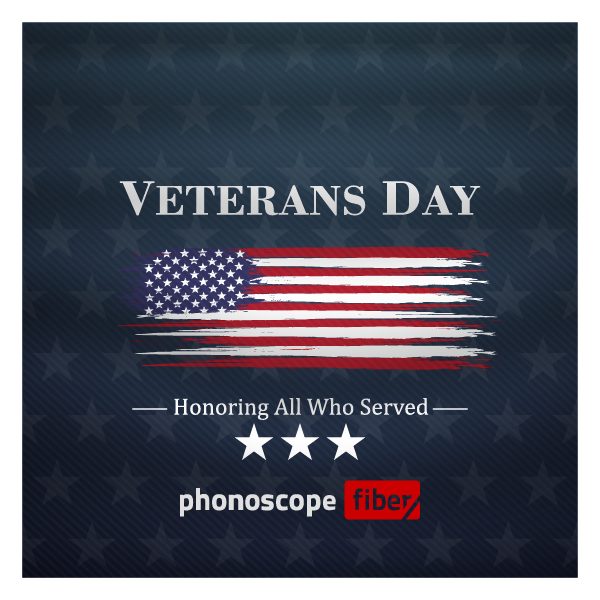 PhonoscopeTX's tweet photo. This #VeteransDay, we at #PhonoscopeFiber salute the courage and sacrifice of our nation's heroes. Your unwavering spirit inspires us every day. Thank you, veterans! 🇺🇸🌟 #ThankYouForYourService #VeteransDay2023 https://t.co/hj4Ptt5Ae6